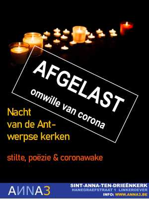 ANNA3 | Nacht van de Antwerpse Kerken | Zaterdag 8 augustus 2020 | 19.00 uur tot 23.00 uur | Sint-Anna-ten-Drieënkerk Antwerpen Linkeroever